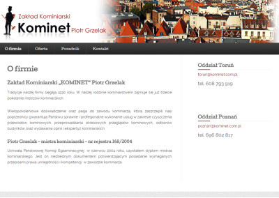 Strona internetowa - kominet.com.pl